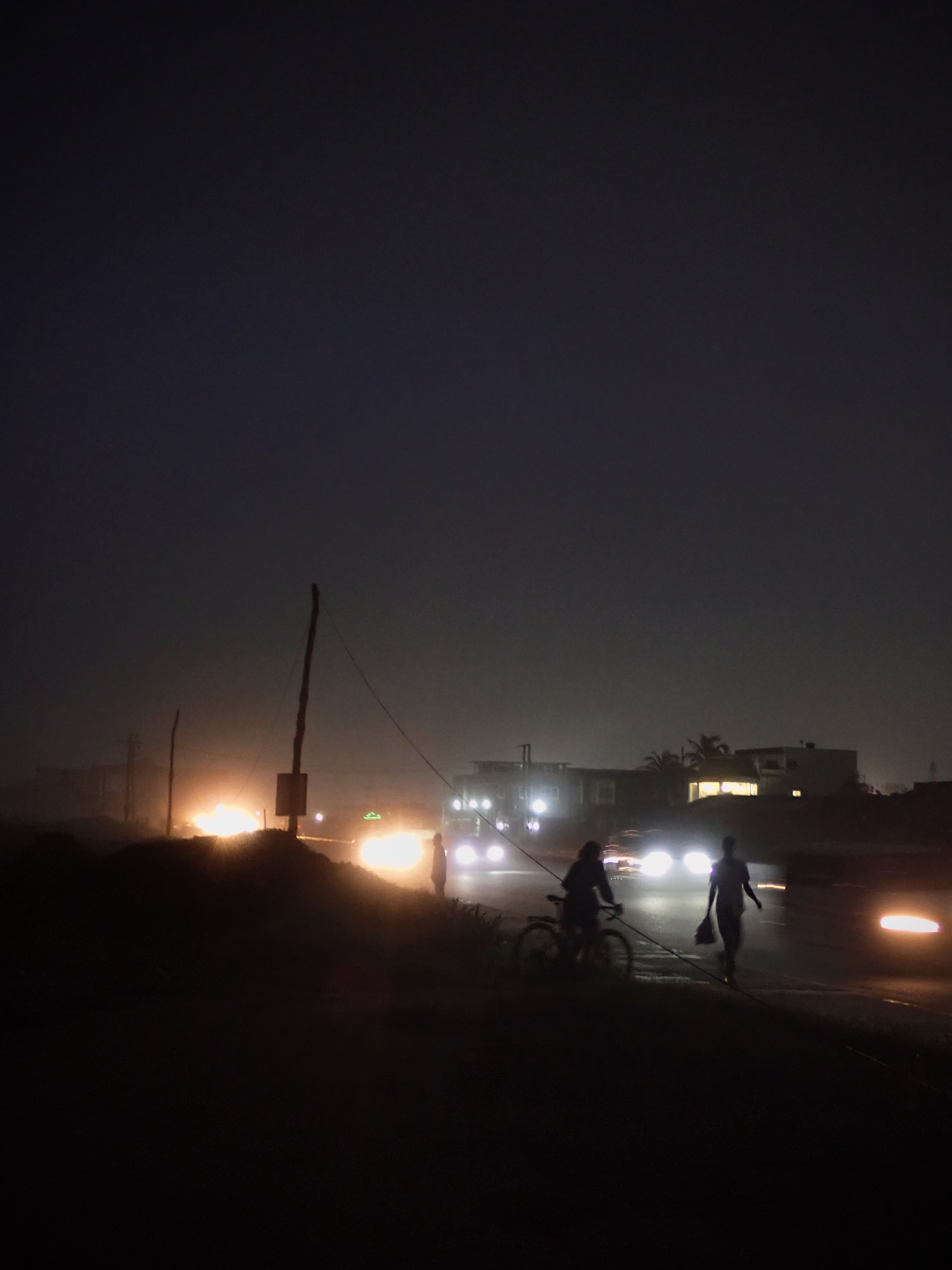 Ghanian road night time